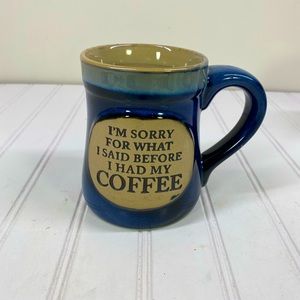 Burton & Burton blue stoneware mug